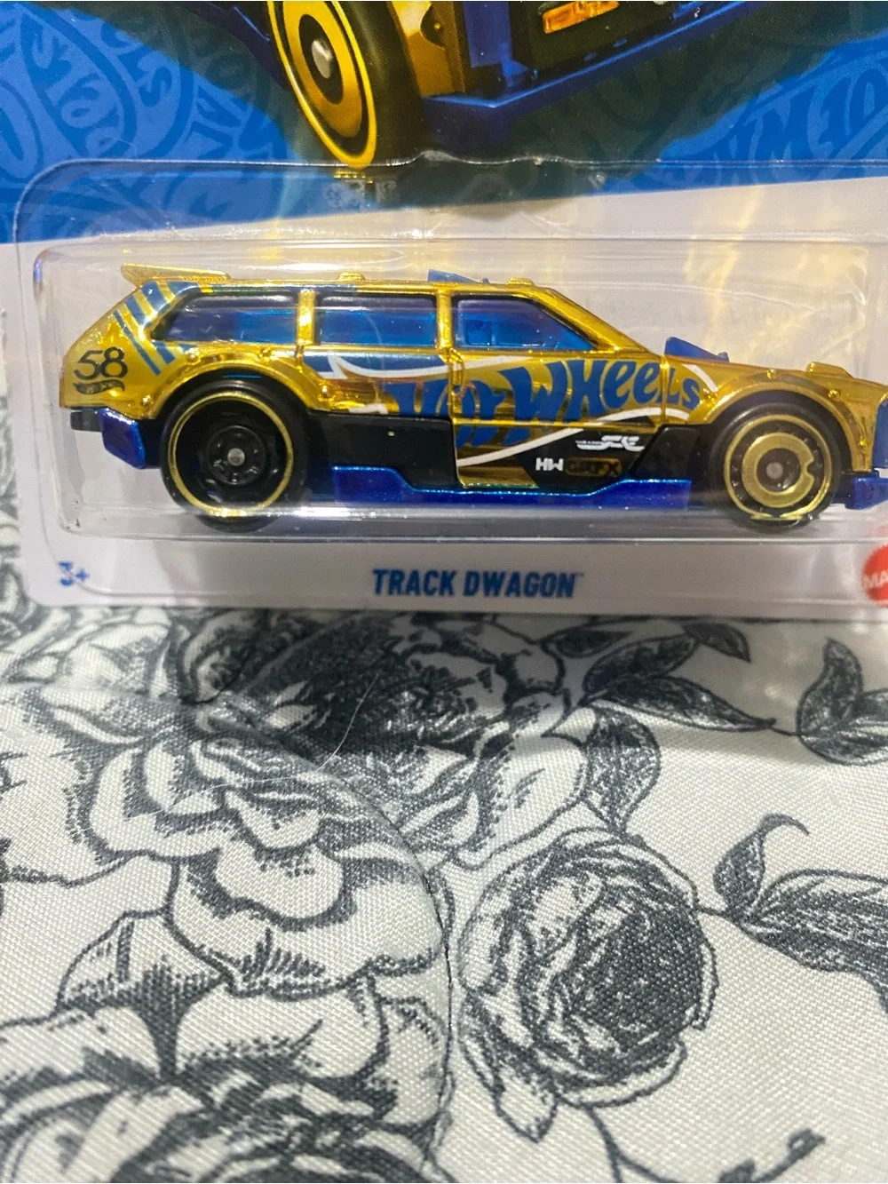 Hot Wheels 58th Anniversary Chase Track Dwagon 6/6 Blue & Gold